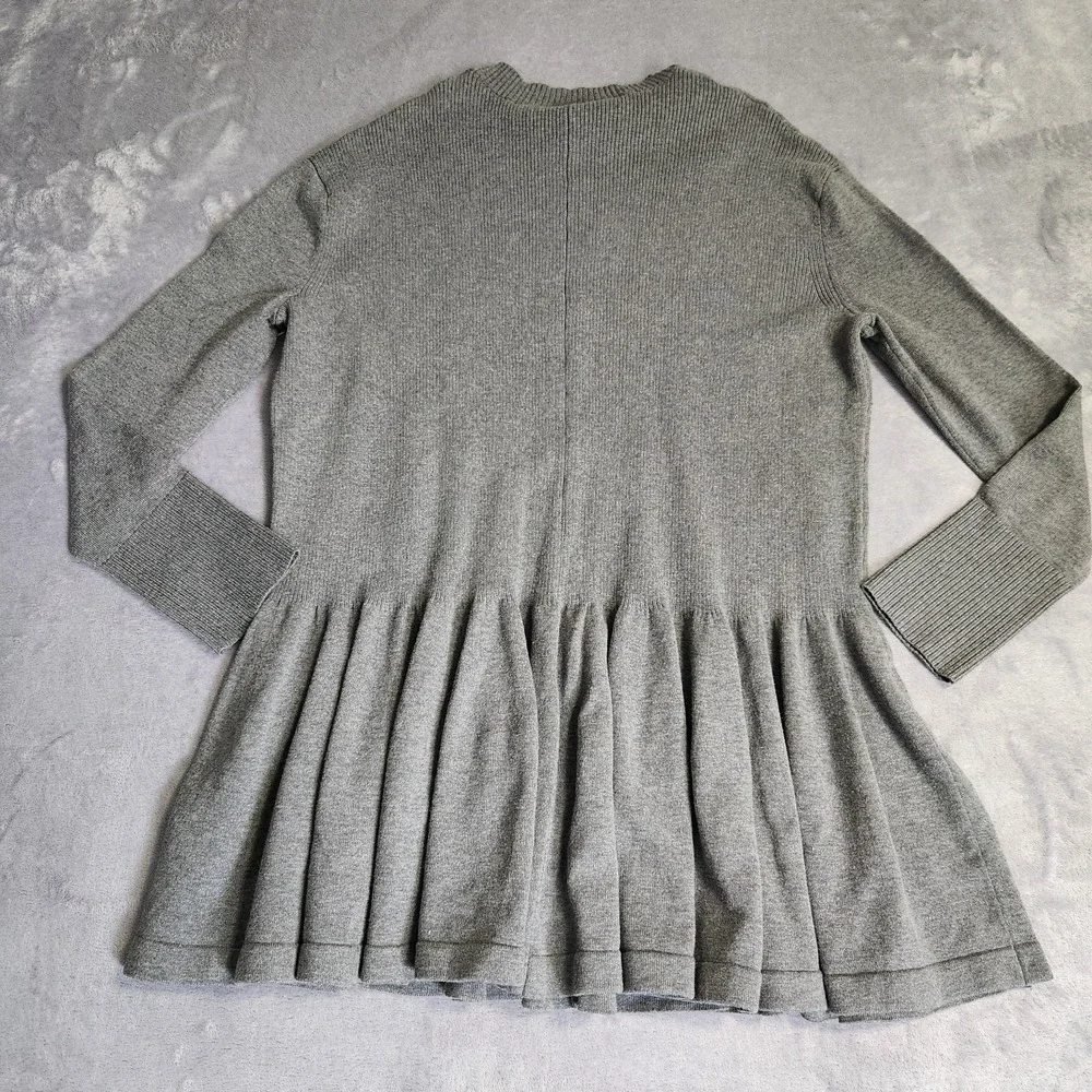 New $148 Free People Time on My Side Mini Sweater Dress Gray XS Grey Coquette